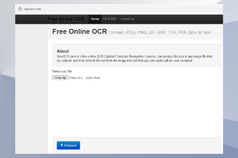 NewOCR.com - Chuyển đổi hình ảnh sang Word online miễn phí
