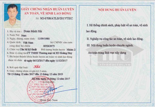 Chứng chỉ an toàn lao động là gì?